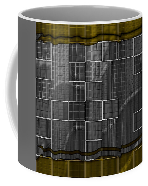 Abstract Coffee Mug featuring the digital art Pattern 33 by Marko Sabotin