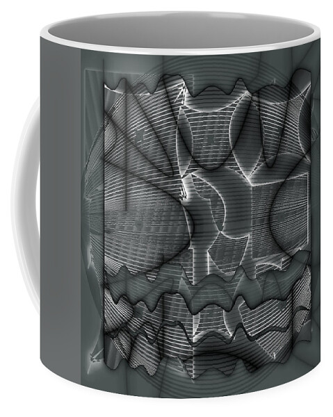 Abstract Coffee Mug featuring the digital art Pattern 34 by Marko Sabotin