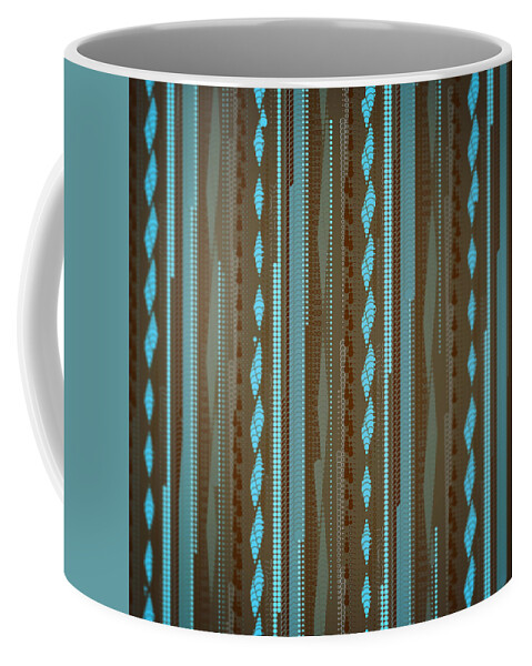 Abstract Coffee Mug featuring the digital art Pattern 38 by Marko Sabotin