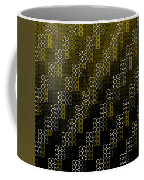 Abstract Coffee Mug featuring the digital art Pattern 40 by Marko Sabotin