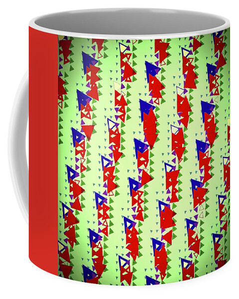 Abstract Coffee Mug featuring the digital art Pattern 6 #1 by Marko Sabotin