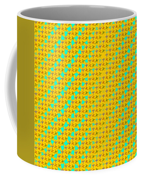Abstract Coffee Mug featuring the digital art Pattern 8 by Marko Sabotin