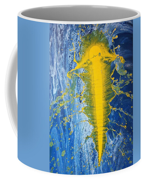  Coffee Mug featuring the painting Pistris #1 by Embrace The Matrix