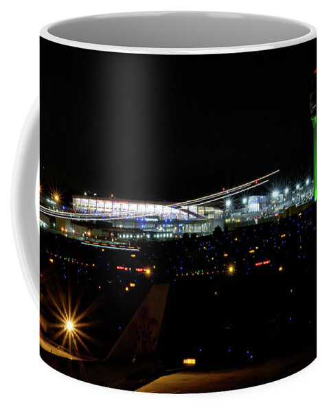 Planes Coffee Mug featuring the photograph Planes at night #1 by Dmdcreative Photography