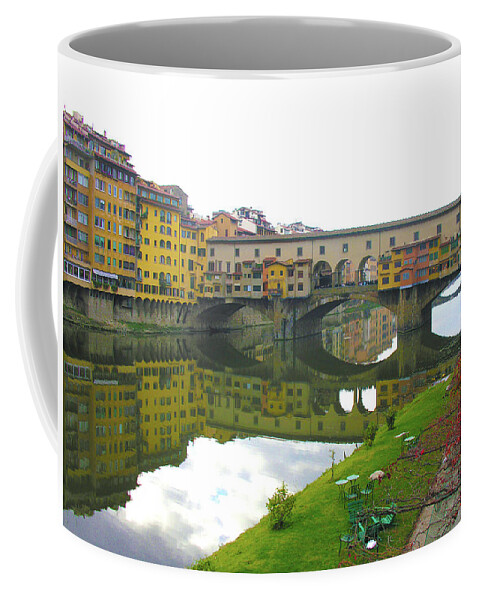 Ponte Vecchio Coffee Mug featuring the photograph Ponte Vecchio #2 by Regina Muscarella