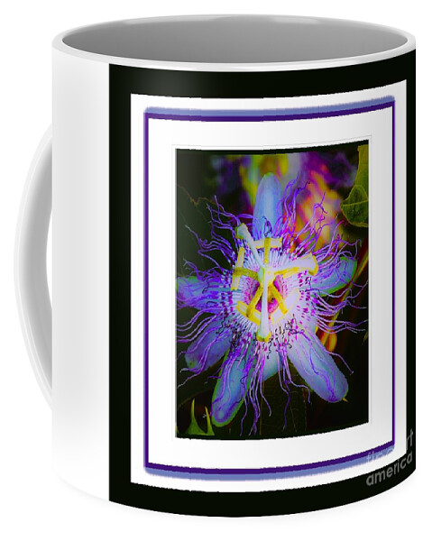  Coffee Mug featuring the photograph Purple Passion Flower #1 by Shirley Moravec