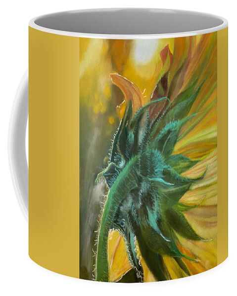 Sunrays Coffee Mug featuring the painting Reaching for the Sun by Juliette Becker