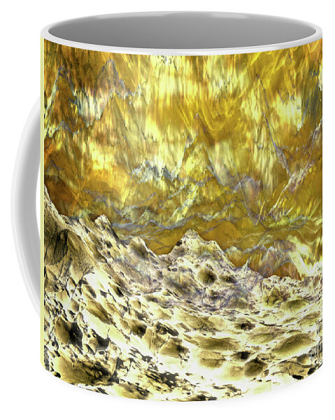 Space Coffee Mug featuring the digital art Reflections of Another World #1 by Phil Perkins