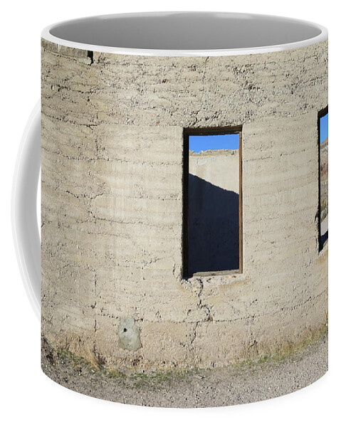 Ghost Town Coffee Mug featuring the photograph Rhyolite Ghost Town #1 by Jonathan Babon