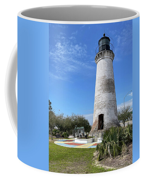 Gulf Coast Coffee Mug featuring the photograph Round Island Lighthouse, Pascagoula, Mississippi #2 by Dawna Moore Photography