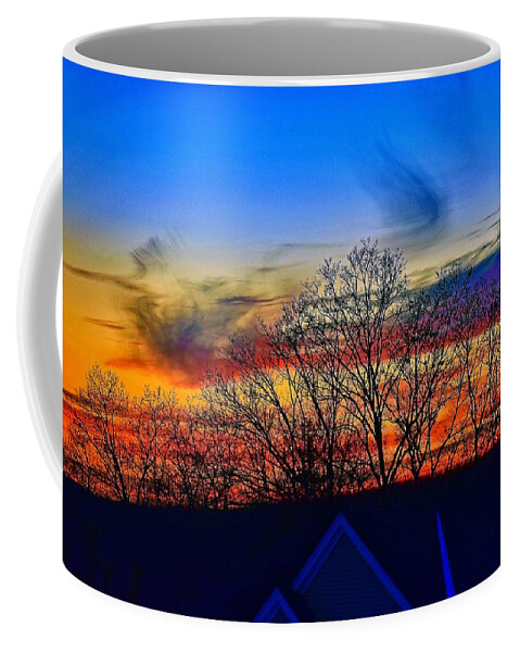 Landscape Coffee Mug featuring the photograph Shrewsbury Sunset #1 by Monika Salvan