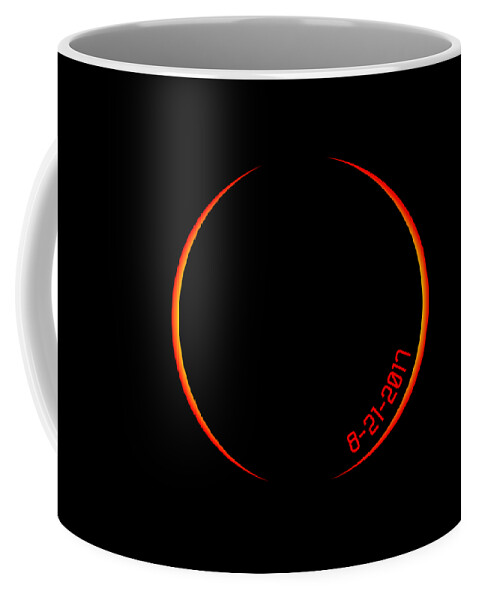 Funny Coffee Mug featuring the digital art Solar Eclipse 2017 #1 by Flippin Sweet Gear