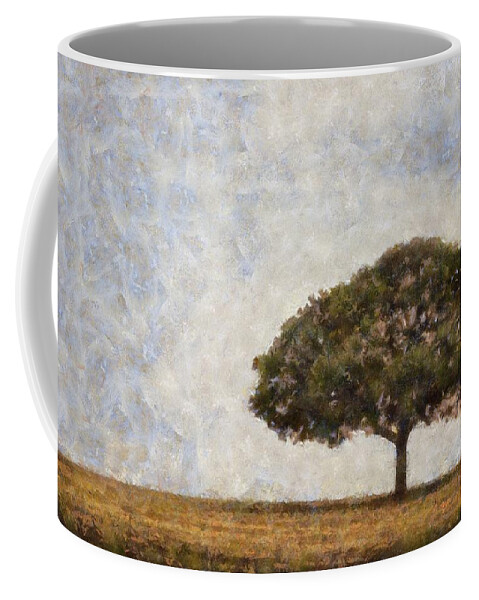 Tree Coffee Mug featuring the digital art Solitude Standing by Brad Barton