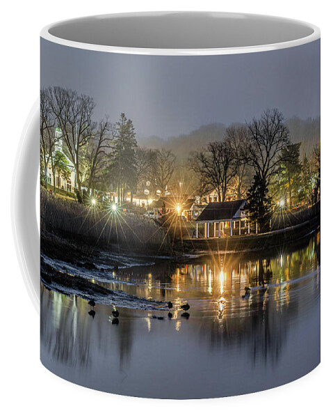 Harbor Coffee Mug featuring the photograph Stony Brook Harbor at Dawn #1 by Sean Mills