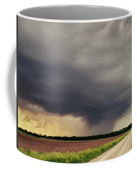 Weather Coffee Mug featuring the photograph Storm Near Emporia, Kansas #1 by Ally White