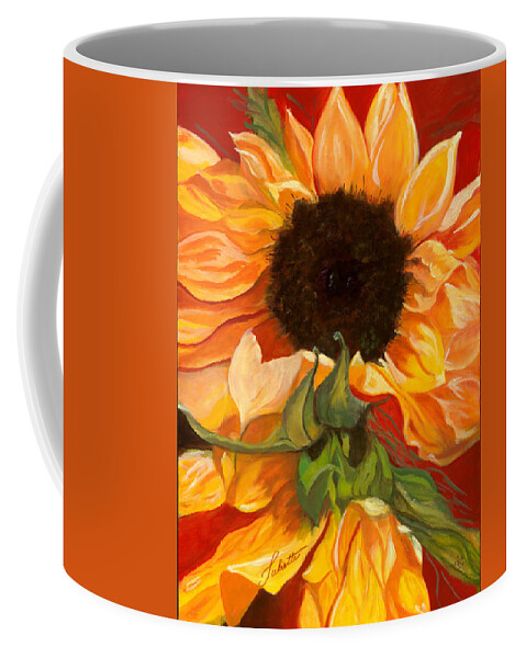 Autumn Coffee Mug featuring the painting Sun Dancer by Juliette Becker