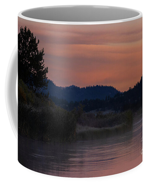Sunrise Coffee Mug featuring the photograph Sunrise on the South Platte River #1 by Steven Krull