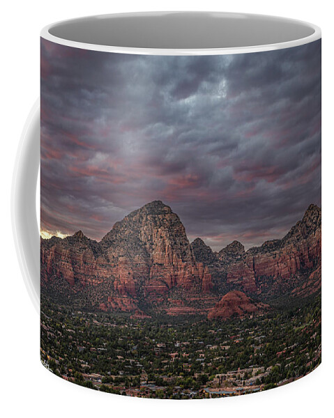 Arizona Coffee Mug featuring the photograph Sunset over Sedona #1 by Paul Schultz