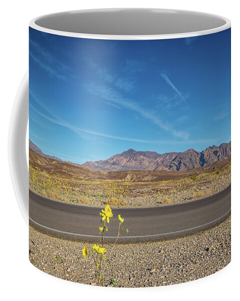 Death Valley National Park Coffee Mug featuring the photograph Superbloom in death valley #1 by Kunal Mehra