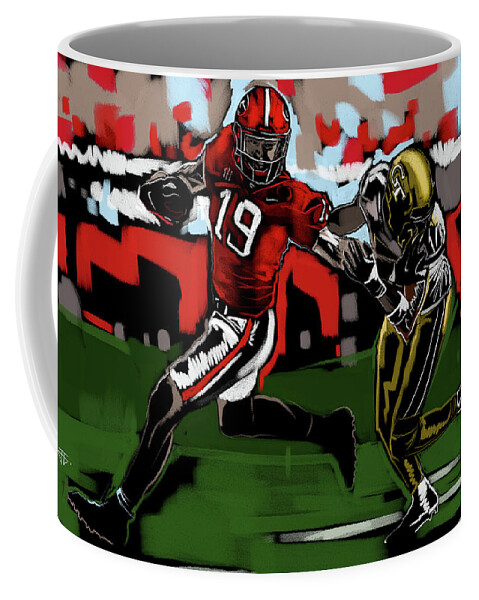  Coffee Mug featuring the painting Tech #1 by John Gholson