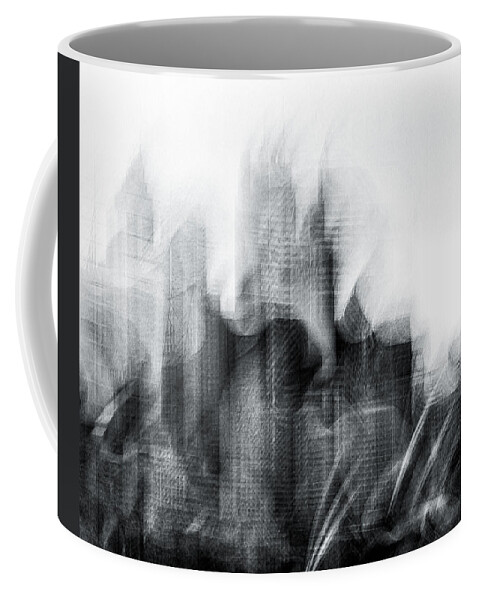 Monochrome Coffee Mug featuring the photograph The Arrival by Grant Galbraith