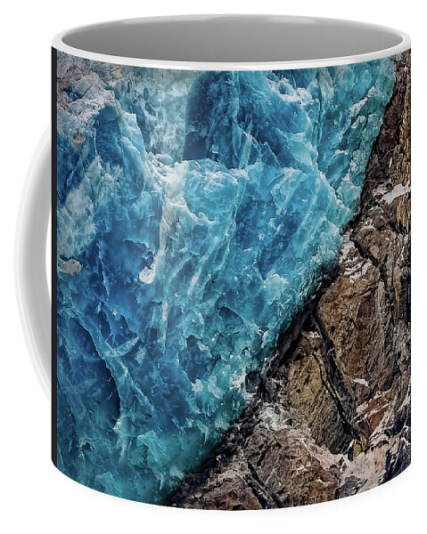 Rock And Ice Coffee Mug featuring the photograph The Edge Of Connection #1 by Louise Lindsay