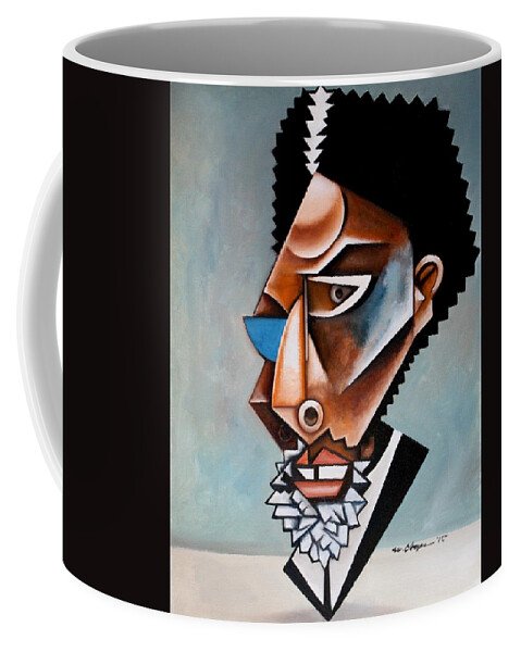 Cornel West Coffee Mug featuring the painting The Recondite / Cornel West by Martel Chapman
