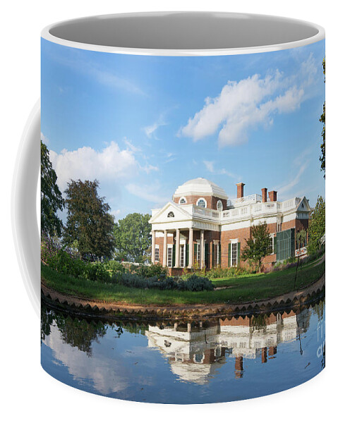 America Coffee Mug featuring the photograph Thomas Jefferson's house, Monticello #1 by Bryan Attewell