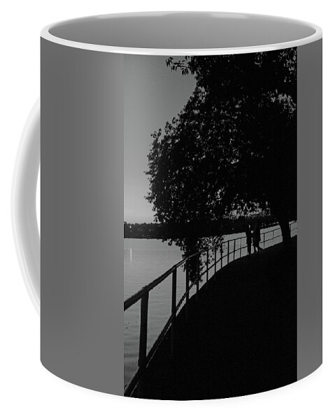 Dusk Coffee Mug featuring the photograph Tidal Basin BW #1 by Carolyn Stagger Cokley
