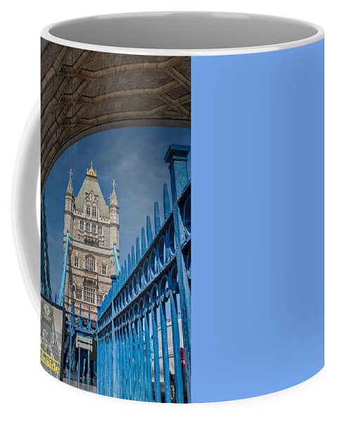 Tower Bridge Coffee Mug featuring the photograph Tower Bridge from St Katharine Docks by Raymond Hill