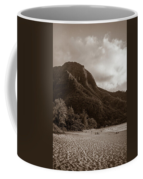 Hawaii Coffee Mug featuring the photograph Tunnels Beach #1 by David Whitaker Visuals