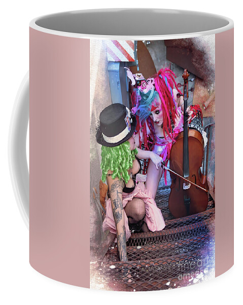  Beautiful Coffee Mug featuring the digital art Twisted Carnival 8 #1 by Recreating Creation