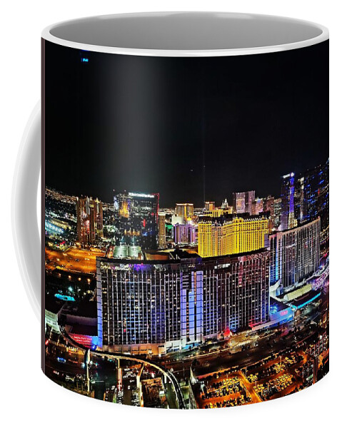 Vegas Lights Coffee Mug featuring the photograph Vegas baby #1 by Shalane Poole