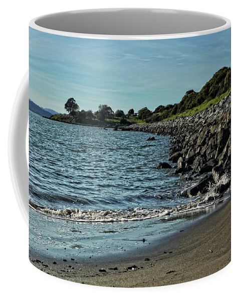 Natural Landscape Coffee Mug featuring the photograph Waves Crashing #1 by Maggy Marsh