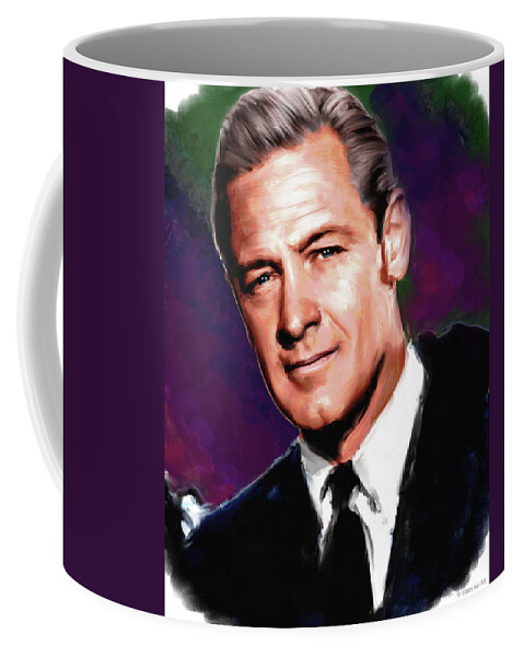 William Holden Coffee Mug featuring the painting William Holden by Stars on Art