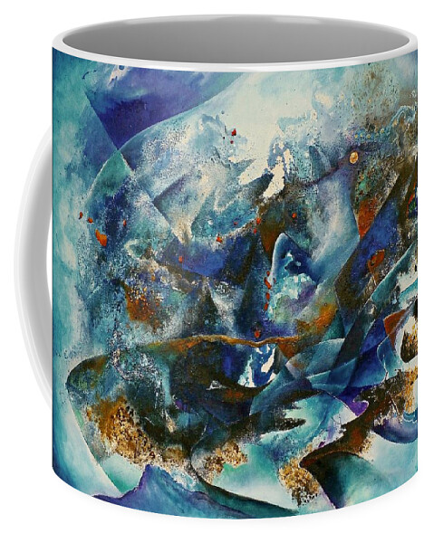 Winter Coffee Mug featuring the painting Winter #1 by Wolfgang Schweizer
