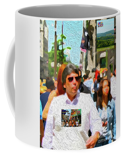 Walter Paul Bebirian: Volord Kingdom Art Collection Grand Gallery Coffee Mug featuring the digital art 10-23-2021c by Walter Paul Bebirian