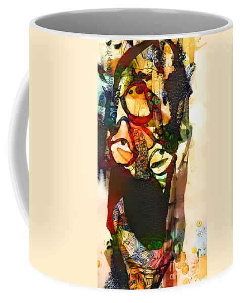 Contemporary Art Coffee Mug featuring the digital art 100 by Jeremiah Ray