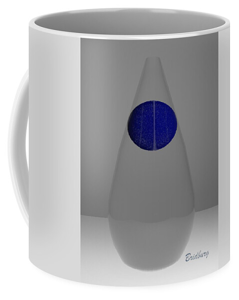 Nft Coffee Mug featuring the digital art 101 Rain Drop by David Bridburg