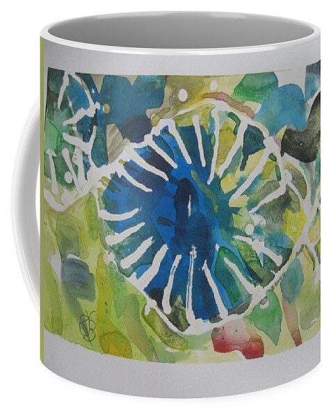 Coffee Mug featuring the drawing 102-1217 by AJ Brown
