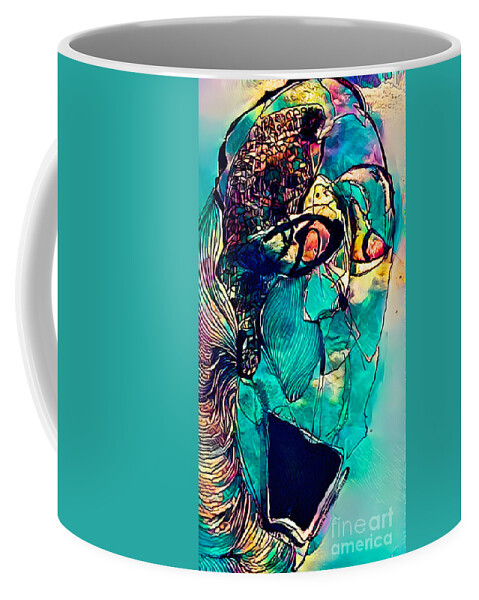 Contemporary Art Coffee Mug featuring the digital art 110 by Jeremiah Ray