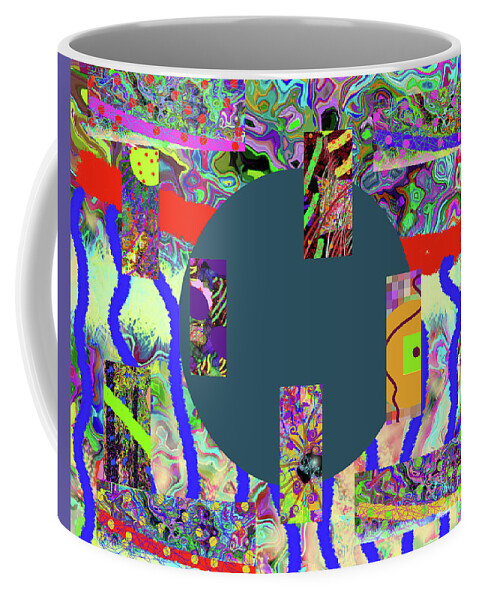 Walter Paul Bebirian: The Bebirian Art Collection Coffee Mug featuring the digital art 12-17-2011b by Walter Paul Bebirian