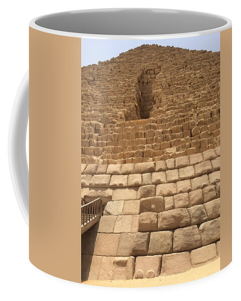 Giza Coffee Mug featuring the photograph Great Pyramids #12 by Trevor Grassi