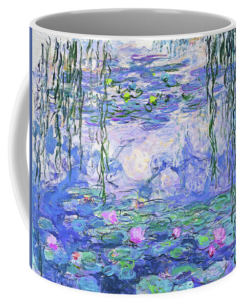 Claude Monet Coffee Mug featuring the painting Water Lilies #127 by Claude Monet