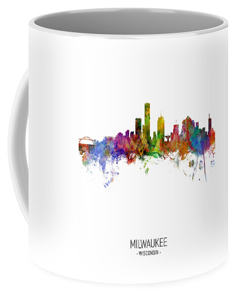 Milwaukee Wisconsin Skyline Coffee Mug by Michael Tompsett - Fine Art  America