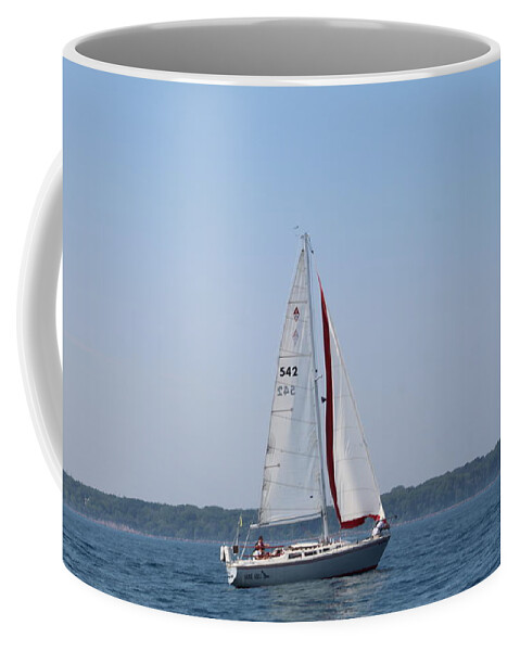  Coffee Mug featuring the photograph The race #131 by Jean Wolfrum