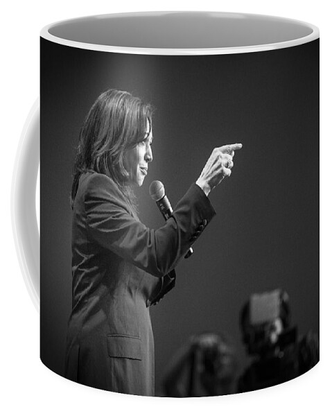 Portrait Of Vice President Kamala Harris By Gage Skidmore Coffee Mug featuring the digital art Portrait of Vice President Kamala Harris by Gage Skidmore #16 by Celestial Images