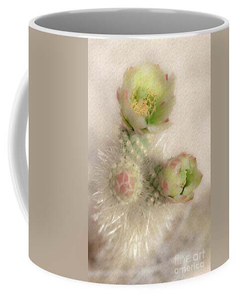 Cactus Coffee Mug featuring the photograph 1629 Watercolor Cactus Blossom by Kenneth Johnson