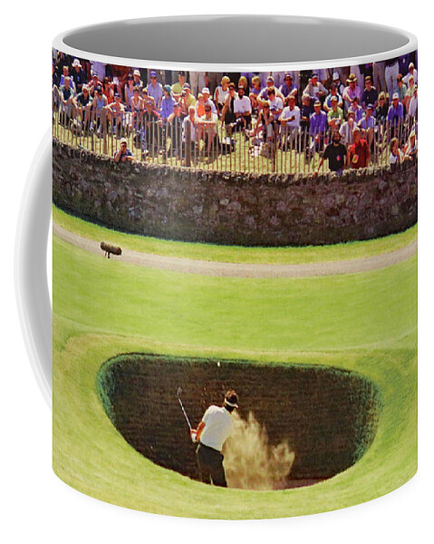 St Andrews Coffee Mug featuring the photograph #17 The Road Hole St Andrews #17 by Imagery-at- Work