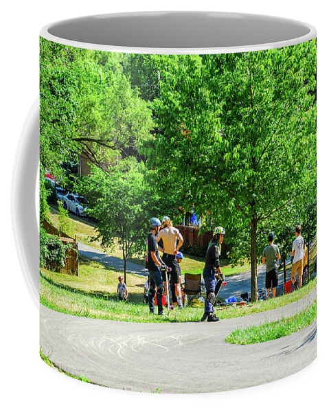 Skater Coffee Mug featuring the photograph 179 by Ee Photography